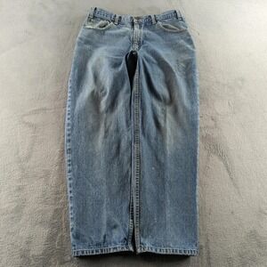 Vintage Eddie Bauer Jeans 34x30 (Fits 32x29) Light Wash Straight Wide Skater Y2K